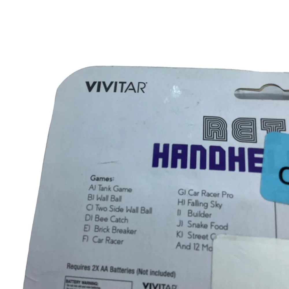 VIVITAR Retro Handheld Game-23‎ Games in 1 Tank Game Wall Ball Car Racer NEW